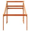 vidaXL Kids' Bed Roof Wax Brown 198x87x113 cm Solid Wood Pine