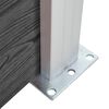vidaXL Fence Panel Set WPC 699x146 cm Black