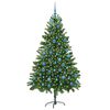 vidaXL Christmas Tree with 300 LEDs with Stand Green 180 cm PE