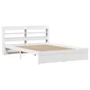 vidaXL Bed Frame with Headboard without Mattress White 160x200 cm