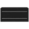 vidaXL Bathroom Sink Cabinet Black Oak 100x38.5x48 cm Engineered Wood