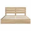 vidaXL Storage Bed with Drawer Sonoma Oak 180 x 200 cm Engineered Wood