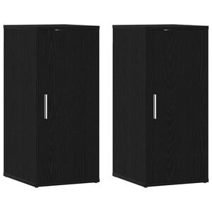 vidaXL Shoe Cabinet 32 x 35 x 70 cm Black Oak 5 shelves for shoes