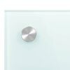 vidaXL Kitchen Backsplash White 90 x 60 cm Tempered Glass