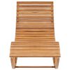vidaXL Rocking Sunlounger Solid Teak Wood
