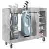 vidaXL Golf Cabinet with Wheel Plain Concrete Grey 120 x 45 x 98 cm