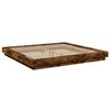 vidaXL Bed Frame without Mattress Smoked Oak 200x200 cm
