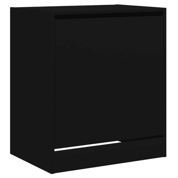 vidaXL Shoe Cabinet Black 60x42x69 cm Engineered Wood