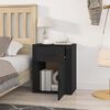 vidaXL Bedside Cabinet Black 50x36x60 cm Engineered Wood