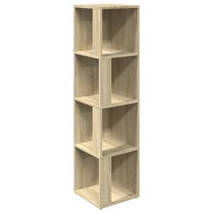 vidaXL Corner Cabinet Sonoma Oak 33x33x132 cm Engineered Wood