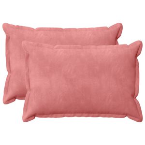 vidaXL Cushion with Pillow HOUTEN 2 pcs Pink Velvet