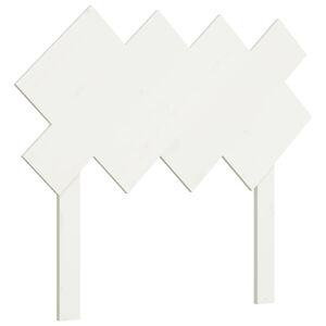vidaXL Bed Headboard White 92x3x81 cm Solid Wood Pine