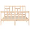 vidaXL Bed Frame without Mattress 140x190 cm Solid Wood Pine