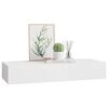 vidaXL Wall-mounted Drawer Shelf White 60x23.5x10 cm MDF