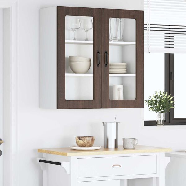 vidaXL Kitchen Cabinet Brown Oak 80 x 31 x 80 cm Engineered Wood