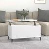 vidaXL Coffee Table White 90x44.5x45 cm Engineered Wood
