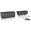 LECHUZA Planter Balconera Color 50 ALL-IN-ONE Slate 15673