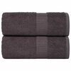 vidaXL Washcloths "FROGN" 2 pcs Anthracite 15x21 cm 360 gsm