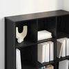 vidaXL Book Cabinet Black Oak 99.5 x 30 x 108.5 cm Engineered Wood