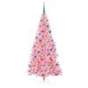 vidaXL Christmas Tree with 300 LEDs with Stand Pink 180 cm PVC