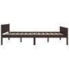 vidaXL Bed Frame without Mattress Dark Brown 160x200 cm Solid Wood