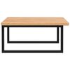 vidaXL Basin Shelf Wall Mounted Steel and Solid Wood Oak
