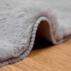 vidaXL Faux Rabbit Fur Rug Olite Grey &Oslash; 100 cm Polyester