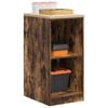 vidaXL Garage Storage Cabinet Smoked Oak 40x51x85 cm Solid Wood Pine