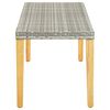 vidaXL Garden Bench 80 cm Poly Rattan Grey