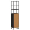 vidaXL Bathroom Cabinet Black Oak 40 x 30 x 180 cm Engineered Wood