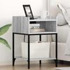 vidaXL Bedside Cabinet with Shelf 2 pcs Grey Sonoma 40 x 40 x 61 cm