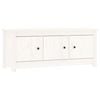 vidaXL Shoe Cabinet White 110x38x45.5 cm Solid Wood Pine