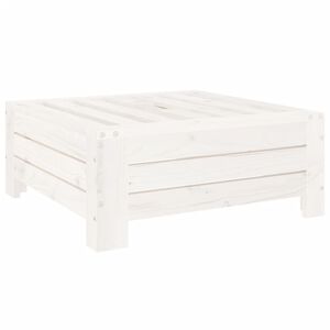 vidaXL Parasol Base Cover White Solid Wood Pine