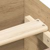 vidaXL Bed Frame without Mattress Artisan Oak 135x190cm Engineered Wood