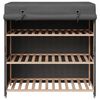 vidaXL Shoe Cabinet with Cover Grey 79x40x80 cm Fabric
