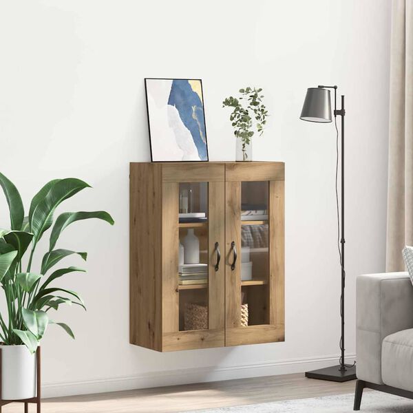 vidaXL Wall Mounted Cabinet Artisan Oak 69.5 x 34 x 90 cm
