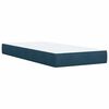 vidaXL Box Spring Bed with Mattress Dark Blue 100x200 cm Velvet