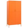 vidaXL Wardrobe | Orange | Powder-Coated Steel | Large | Wardrobe | Rectangular