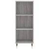 vidaXL Highboard Grey Sonoma 34.5x34x180 cm Engineered Wood