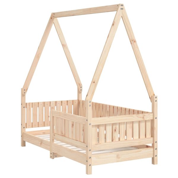 vidaXL Kids Bed Frame 70x140 cm Solid Wood Pine