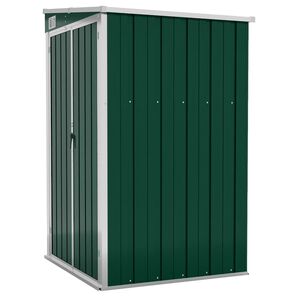 vidaXL Wall-mounted Garden Shed Green 118x100x178 cm Galvanised Steel