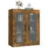 vidaXL Hanging Wall Cabinet Smoked Oak 69.5x34x90 cm