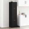 vidaXL Apothecary Cabinet Black oak 40 x 41 x 174.5 cm Engineered wood