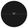 vidaXL Jumping Mat Fabric Black for 15 Feet/4.57 m Round Trampoline
