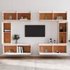 vidaXL TV Cabinets 6 pcs White Solid Wood Pine