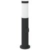 vidaXL Bollard Lights with Outlet 3pcs 50 cm Stainless Steel IP44