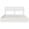 vidaXL Storage Bed with Headboard White 200 x 200 cm Engineered Wood