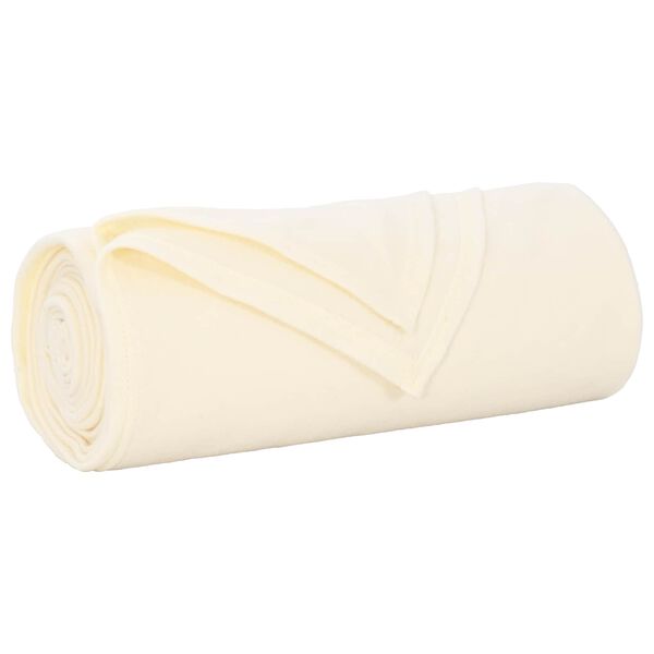 vidaXL Throw Blankets 6 pcs Cream 170 x 130 cm Fleece