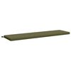 vidaXL Bench Cushion SOEST 100% Polyester Olive Green 160 x 40 x 5 cm