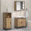 vidaXL Bathroom Furniture Set with Door Artisan Oak 35 x 37.5 x 100 cm